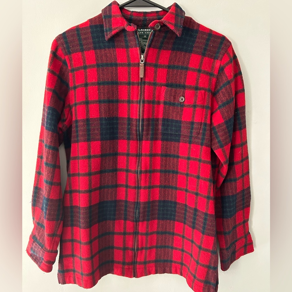 Lauren Ralph Lauren Plaid Lambswool Flannel